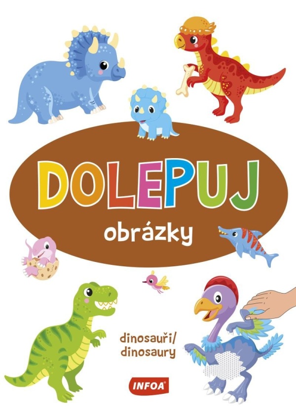 Levně Dolepuj obrázky Dinosauři / Dinosaury