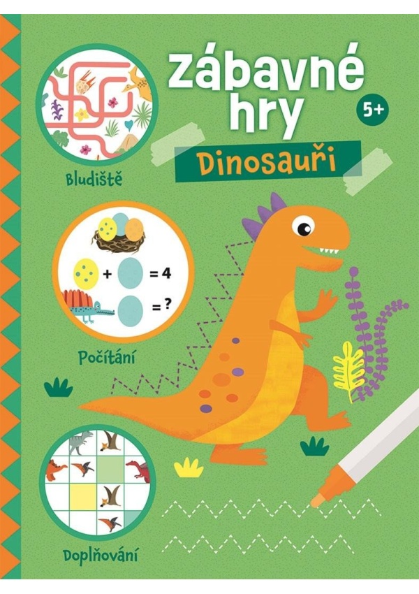 Levně Zábavné hry Dinosauři 5+