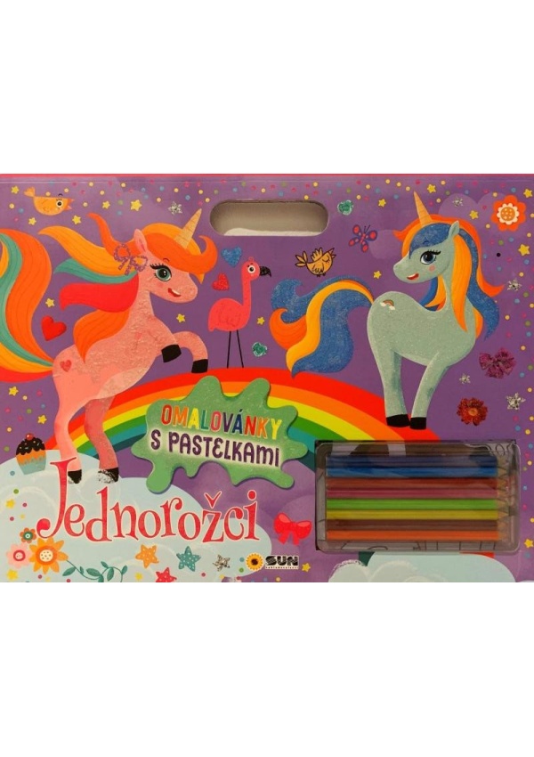 Levně Jednorožci - Omalovánky s pastelkami