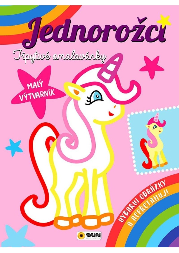 Jednorožci Třpytivé omalovánky - Malý výtvarník