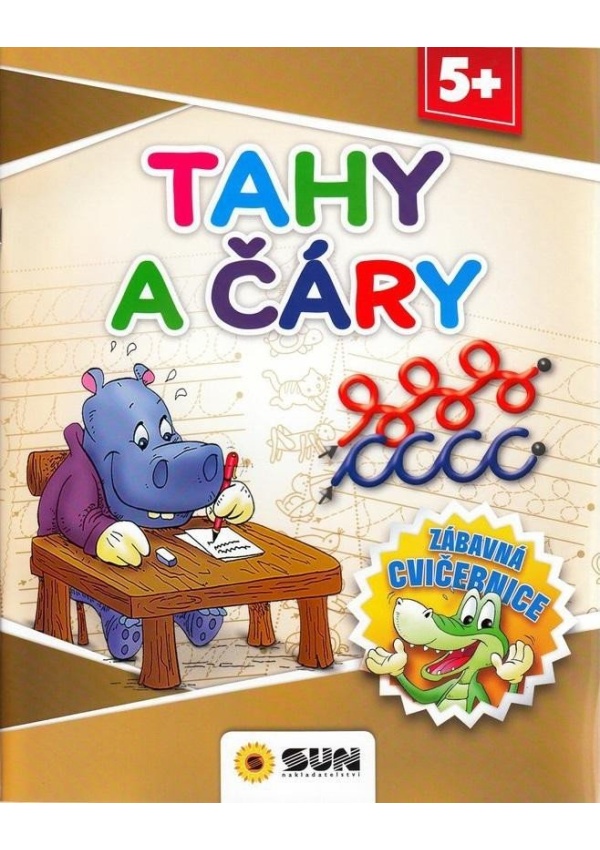 Tahy a čáry - Zábavná cvičebnice 5+