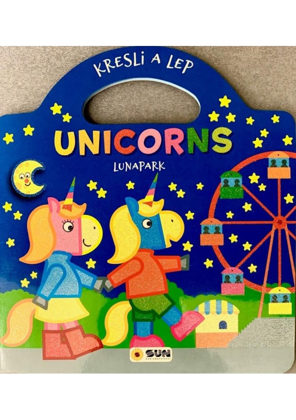 Levně Kresli a lep UNICORNS Lunapark