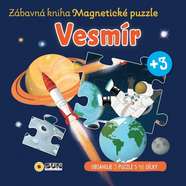 Levně Zábavná magnetická kniha Vesmír - čti a skládej