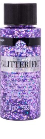 Levně FolkArt Glitterific Acrylic Paint - Třpytivá akrylová barva 59 ml Glitterific: Purple