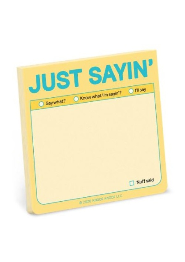 Knock Knock Just Sayin’ Sticky Note (Pastel Edition)