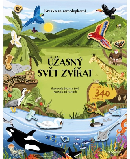 Knížka se samolepkami - Úžasný svět zvířat