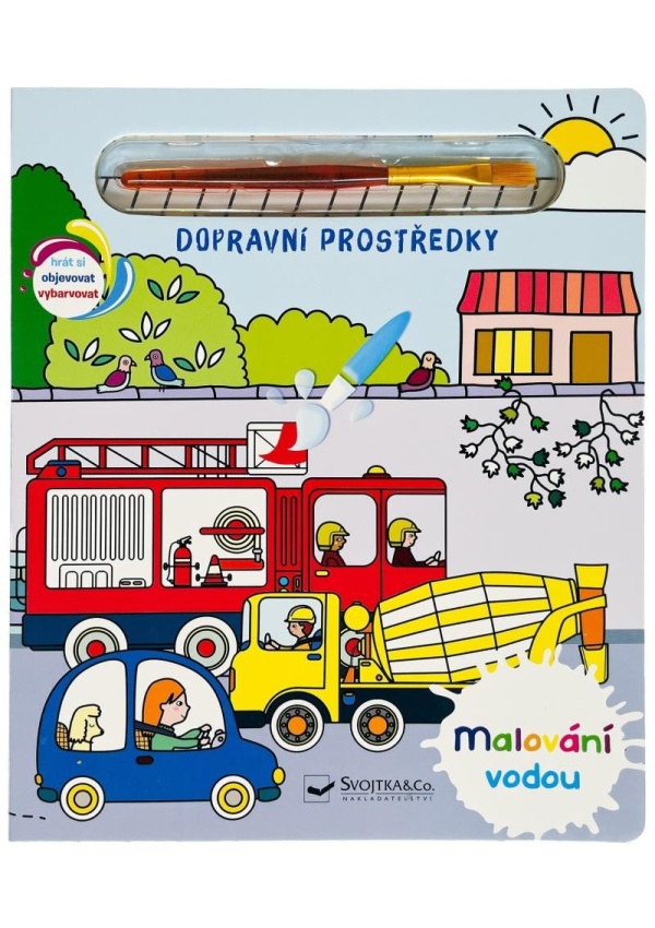 Malování vodou Dopravní prostředky