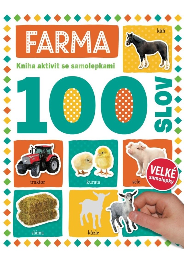Levně Farma 100 slov - Kniha aktivit se samolepkami