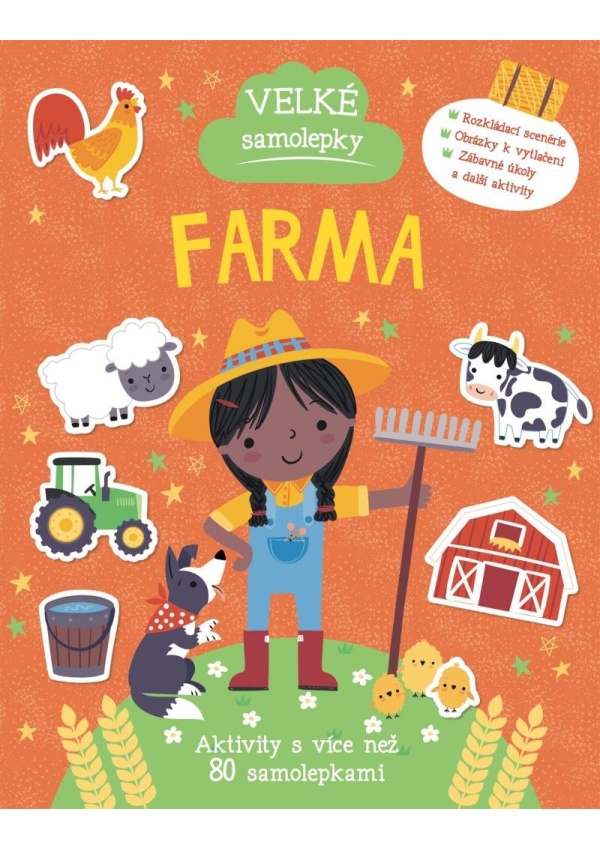 Levně Velké samolepky Farma - Aktivity s více než 80 samolepkami