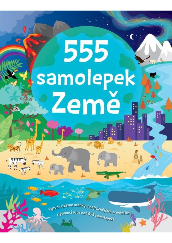 555 samolepek Země