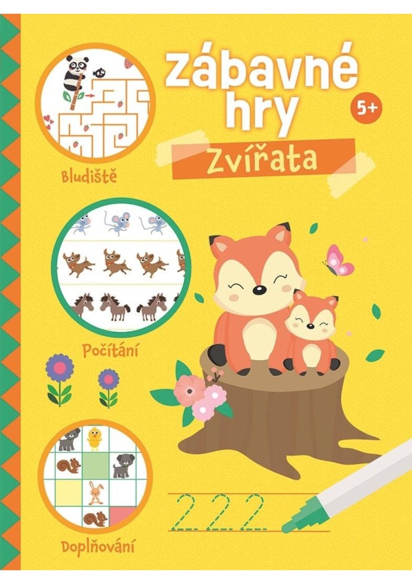 Levně Zábavné hry Zvířata 5+