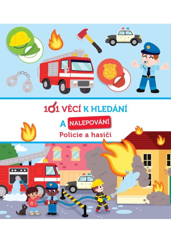 101 věcí k hledání a nalepování Policie a hasiči