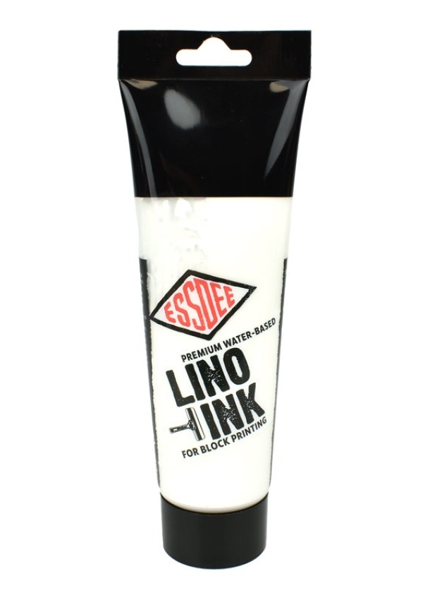 Barva na linoryt, bílá, 250 ml