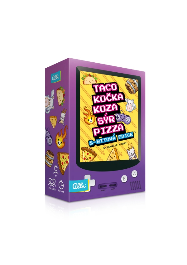 Taco, kočka, koza, sýr, pizza: 8-bitová edice