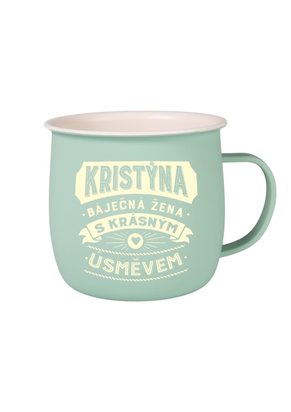 Outdoorový hrnek - Kristýna