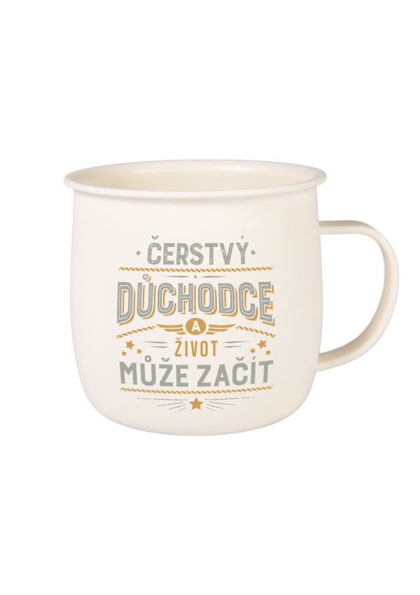 Outdoorový hrnek - Důchodce
