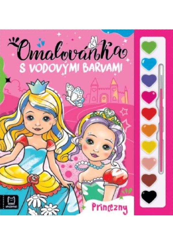 Omalovánka s vodovými barvami Princezny