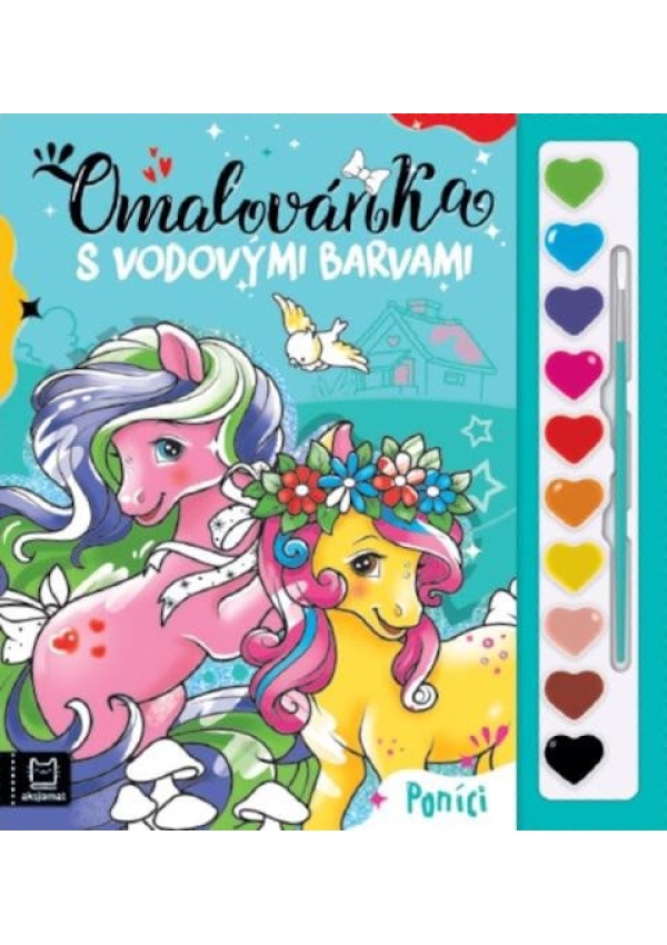 Omalovánka s vodovými barvami Poníci