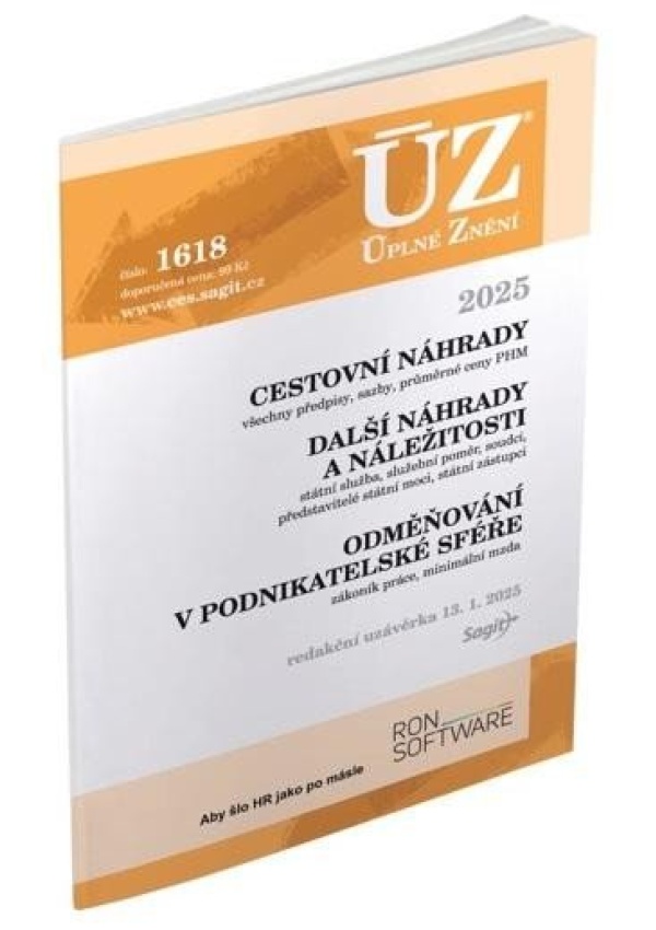 ÚZ 1618 Cestovní náhrady, Odměňování v podnikatelské sféře, 2025