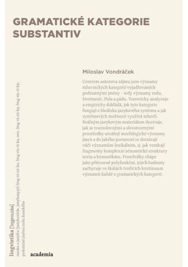 Levně Gramatické kategorie substantiv
