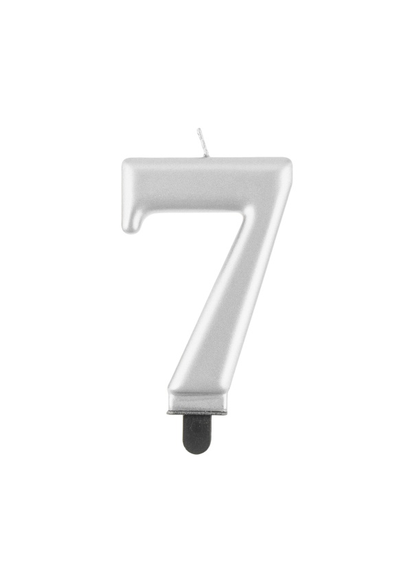 SVÍČKA SILVER ČÍSLO 7