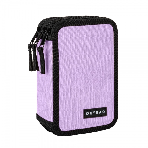 Levně Penál 3 p. prázdný UNICOLOR Violet