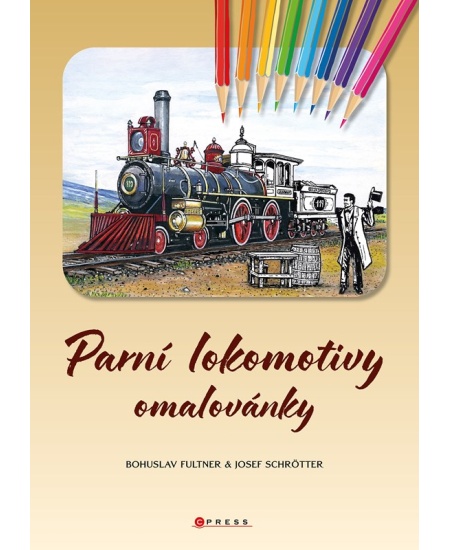 Levně Parní lokomotivy omalovánky