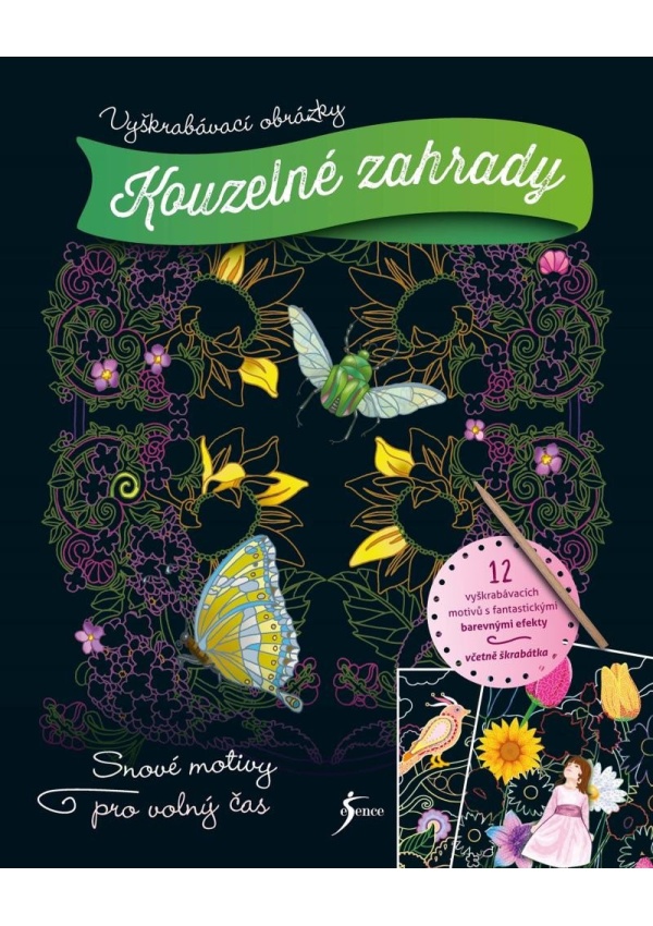Levně Vyškrabávací obrázky: Kouzelné zahrady