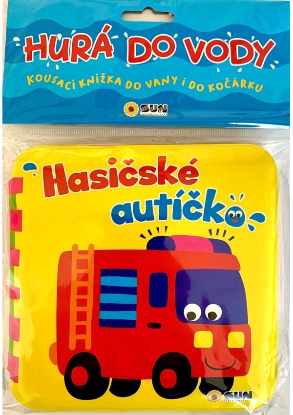 Hurá do vody Hasičské autíčko - Kousací nížka do vany i do kočárku