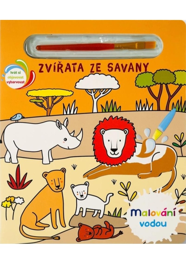 Malování vodou Zvířata ze savany