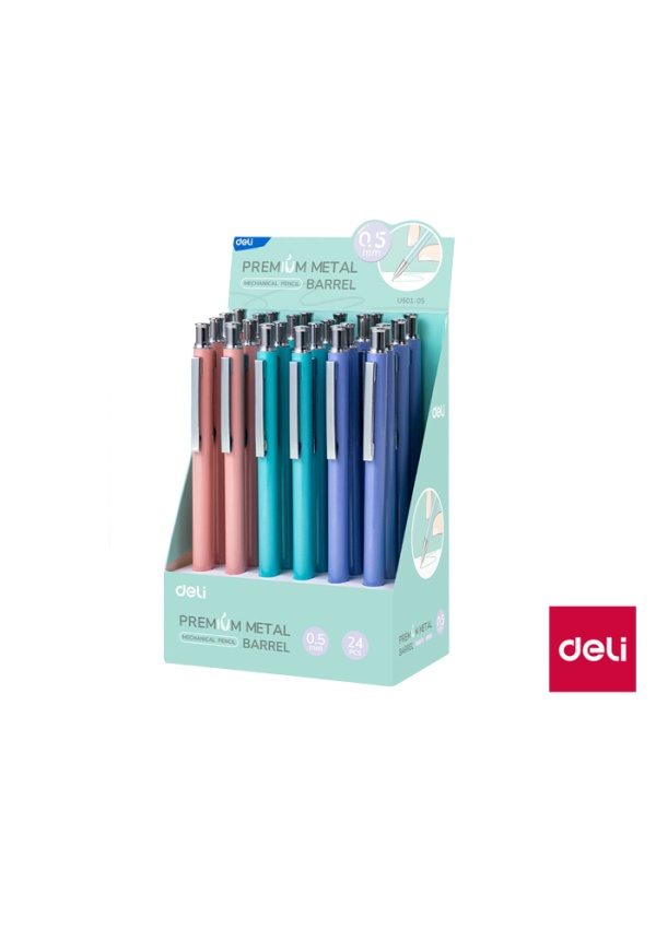 Levně Mikrotužka kov DELI EU501-05 mix