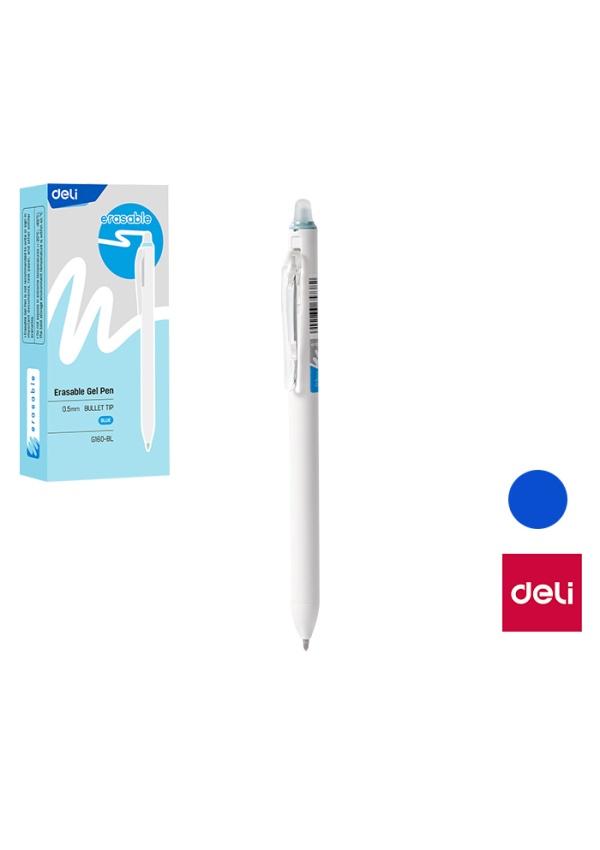 Propiska gelová mazací DELI EG160-BL modrá