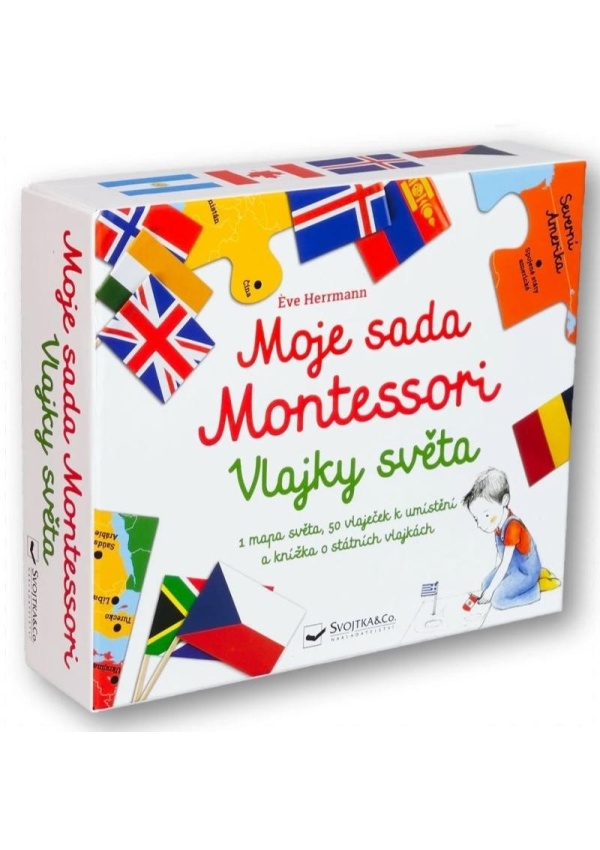 Levně Moje sada Montessori Vlajky světa