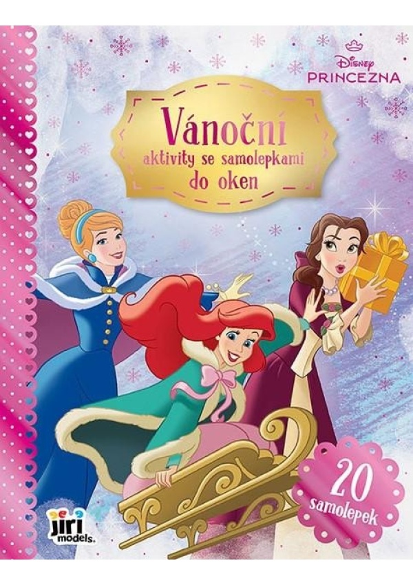 Princezny - Vánoční aktivity se samolepkami do oken
