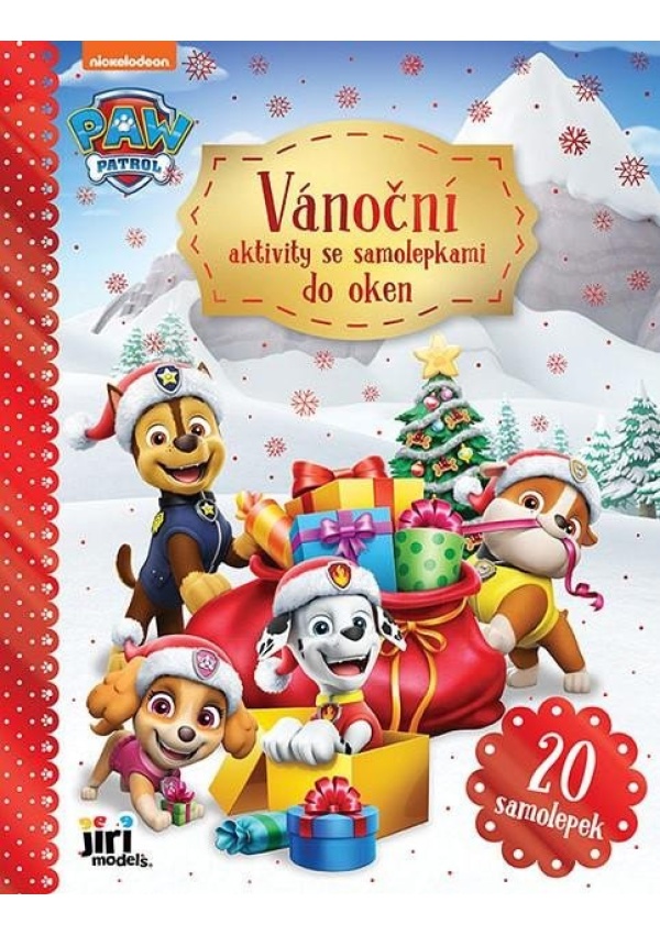 Tlapková patrola - Vánoční aktivity se samolepkami do oken