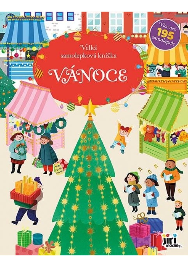Velká samolepková knížka Vánoce