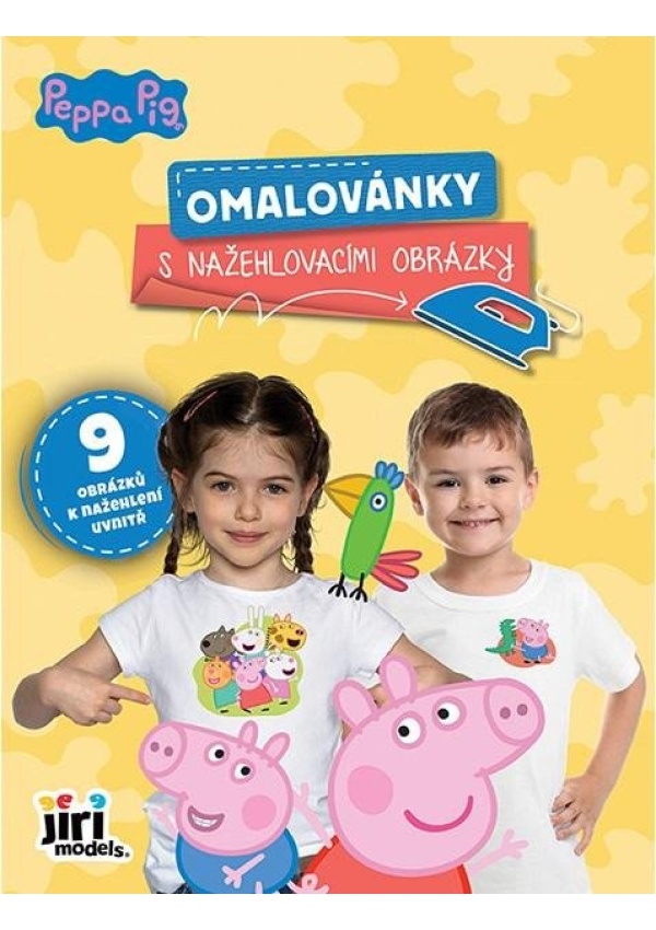 Omalovánky s nažehlovacími obrázky Prasátko Peppa