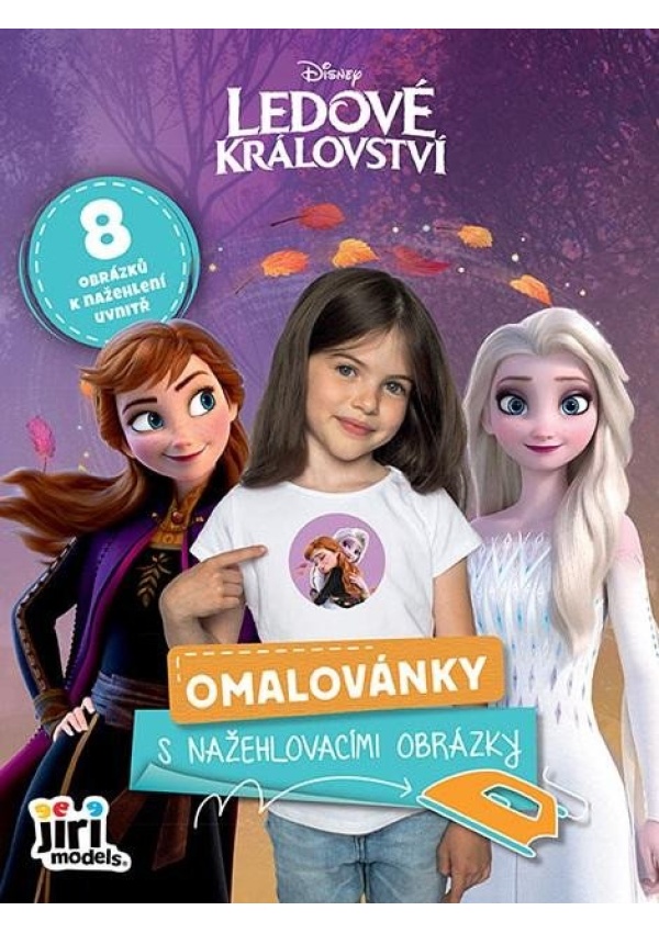 Omalovánky s nažehlovacími obrázky Ledové království