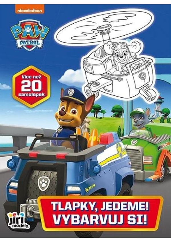 Vybarvuj si! Tlapková patrola Tlapky, jedeme!