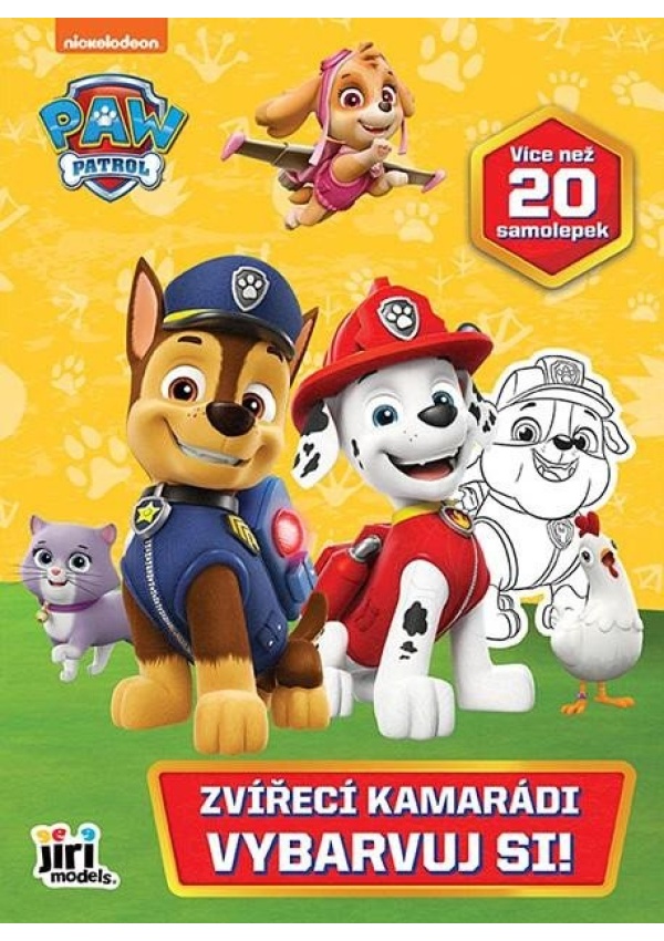 Vybarvuj si! Tlapková patrola Kamarádi zvířátka