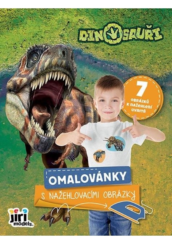 Levně Omalovánky s nažehlovacími obrázky Dinosauři