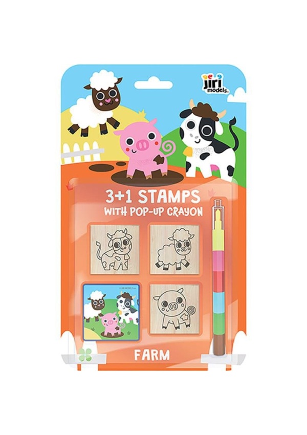 Levně Razítka 3+1 s voskovkou Farma