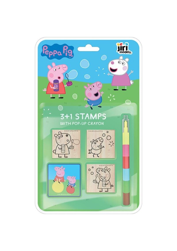 Levně Razítka 3+1 s voskovkou Prasátko Peppa