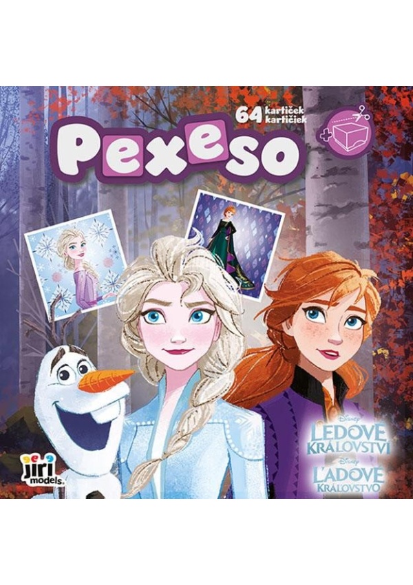 Pexeso v sešitu Ledové království