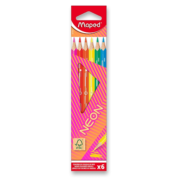 Pastelky Maped Neon 6 ks