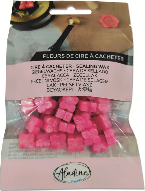Levně Pečetní vosk granulovaný Aladine - rose bonbon nacré, perleťový sladce růžový