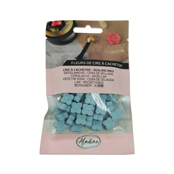 Levně Pečetní vosk granulovaný Aladine - bleu layette, sv. modrý