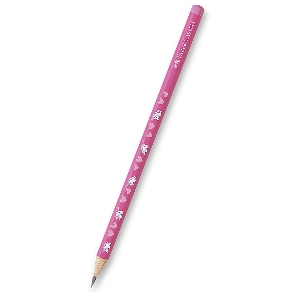 Grafitová tužka Faber-Castell Unicorn HB, růžová