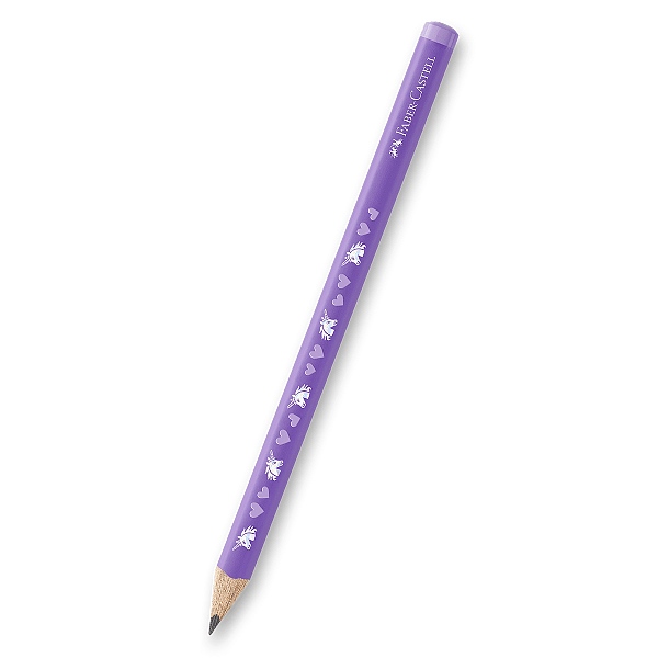 Grafitová tužka Faber-Castell Jumbo Unicorn HB, fialová