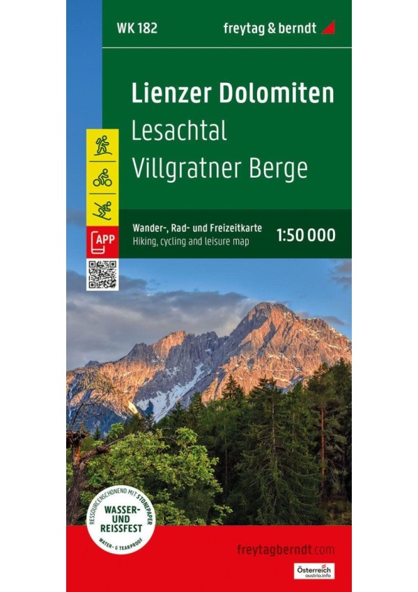 Lienzské Dolomity 1:50 000 / turistická, cyklistická a rekreační mapa